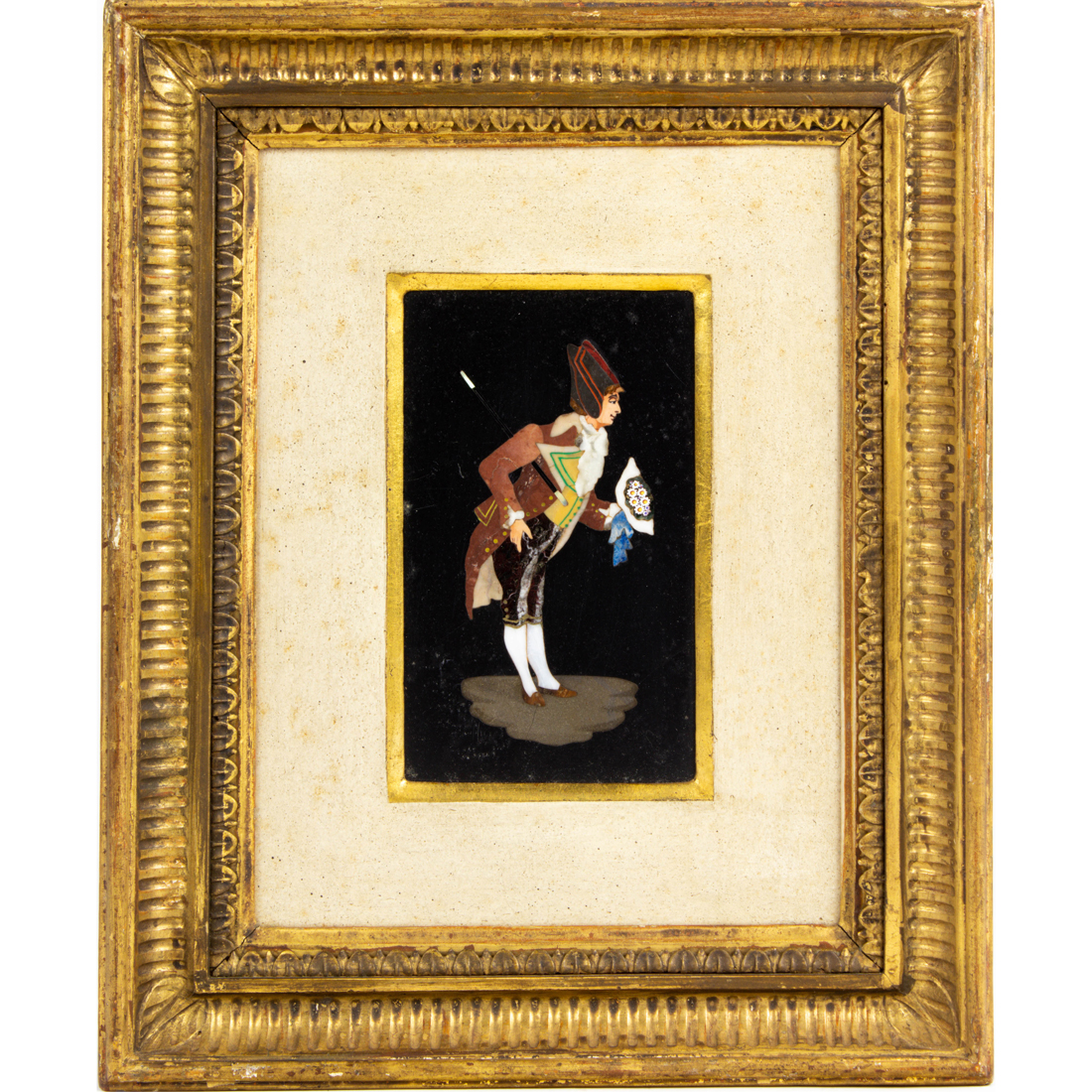 ITALIAN PIETRA DURA SPECIMEN PLAQUE