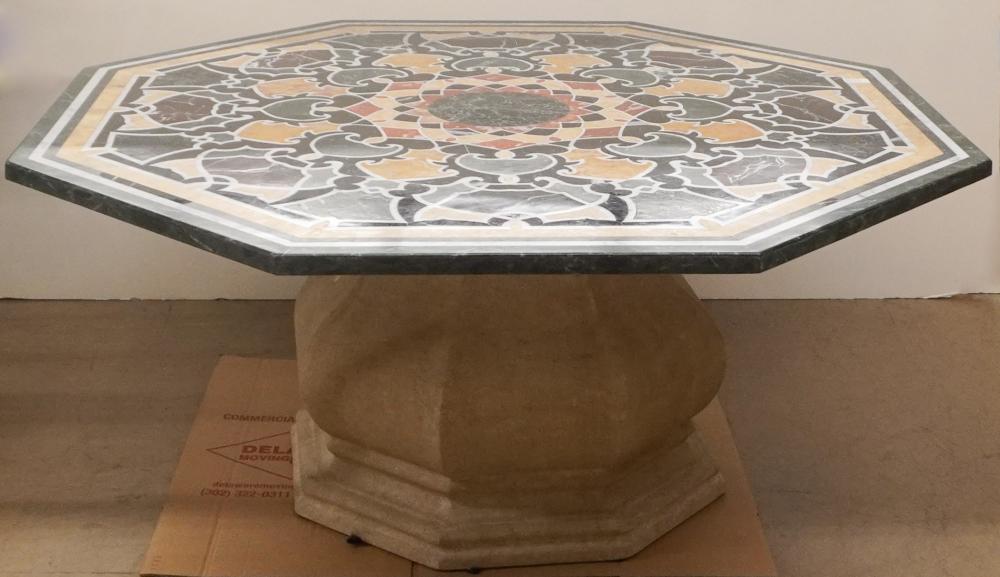 ITALIAN PIETRO DURA OCTAGONAL