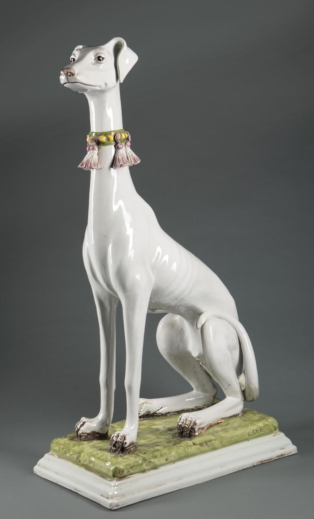 ITALIAN POLYCHROME CERAMIC OF A