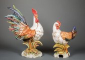 ITALIAN POLYCHROME CERAMIC ROO