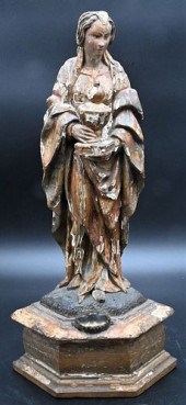 ITALIAN POLYCHROME PAINTED AND