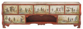 ITALIAN POLYCHROME-PAINTED TAB