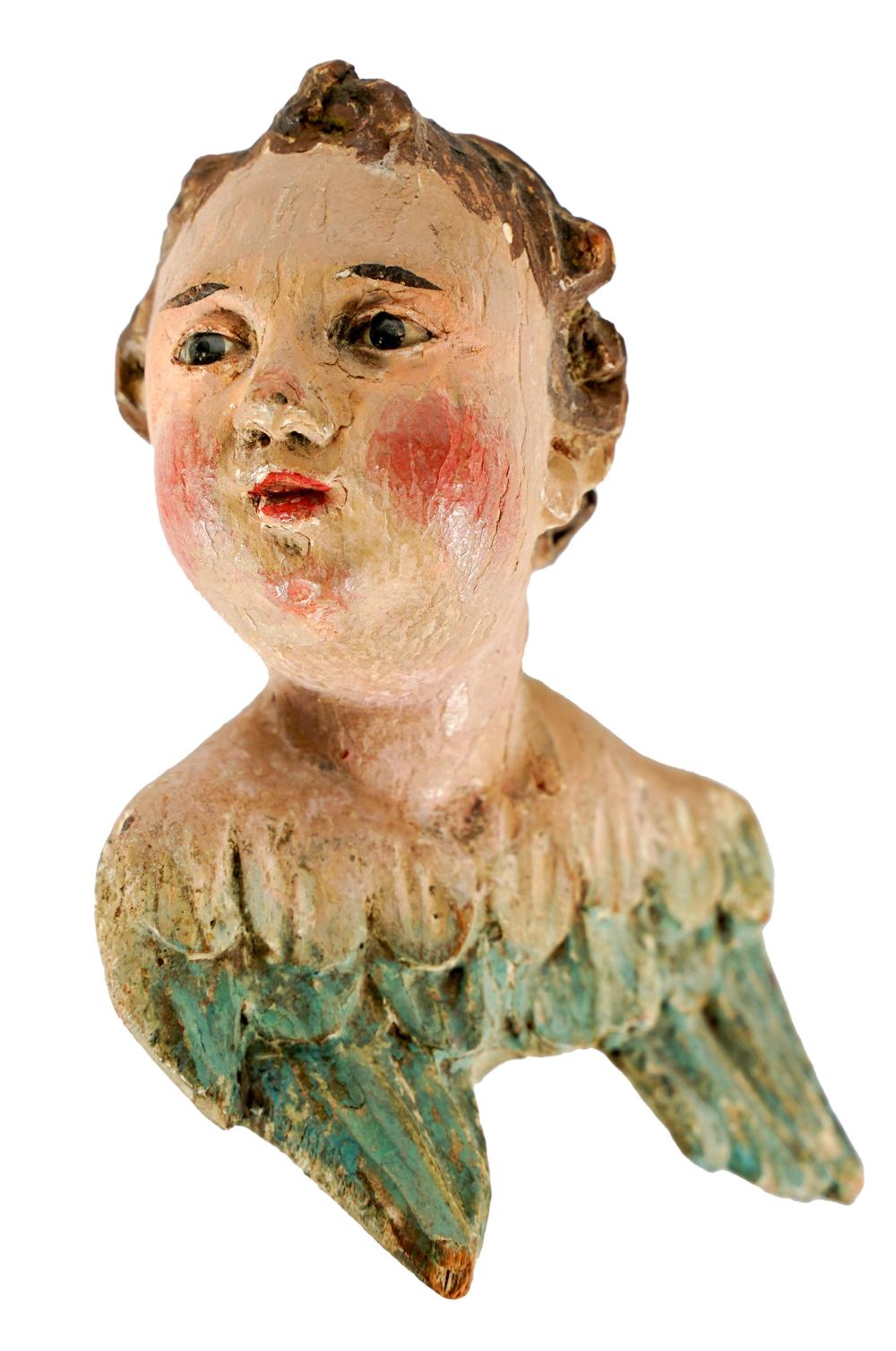 ITALIAN POLYCHROME-PAINTED WOOD