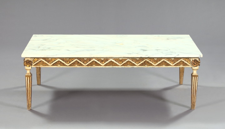 Italian Polychromed and Parcel-Gilt
