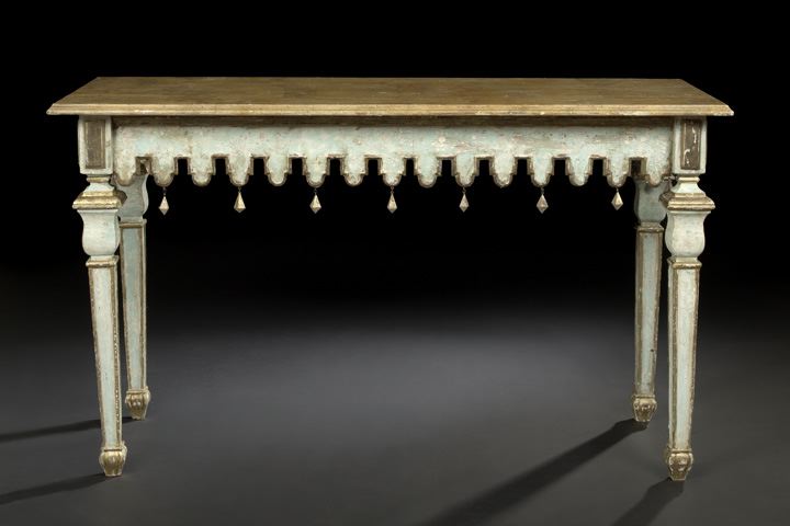 Italian Polychromed Side Table, 