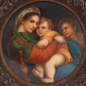 ITALIAN PORCELAIN HAND PAINTED