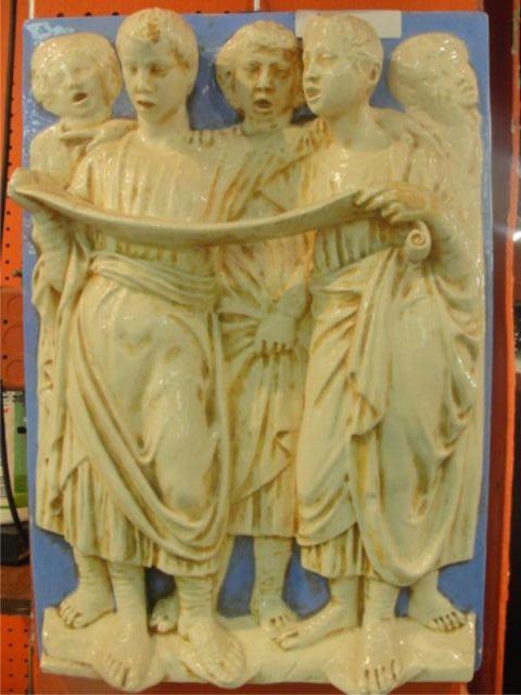 Italian Porcelain Relief. Blue