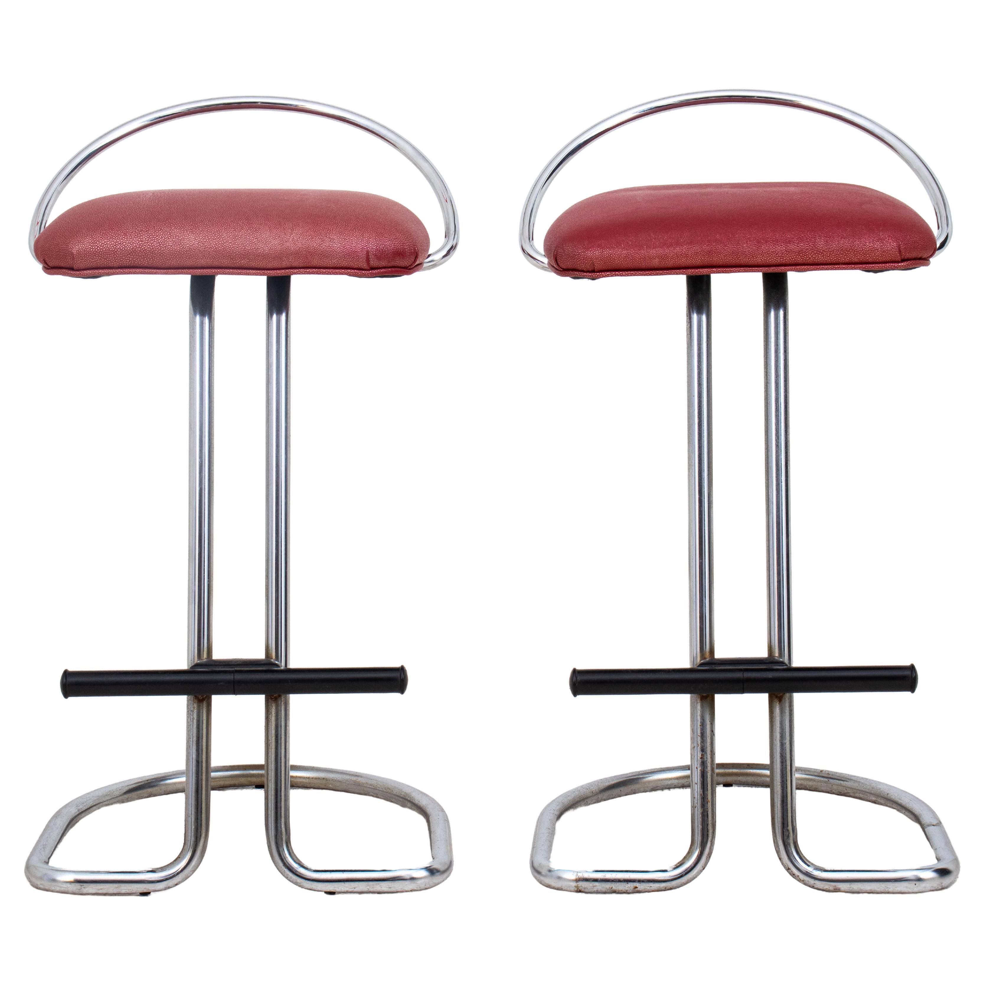 ITALIAN POST-MODERN CHROME BAR