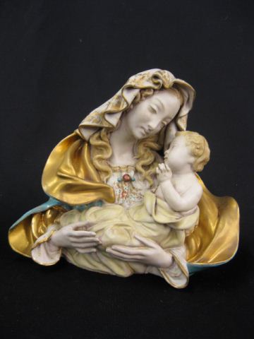 Italian Pottery Figurine of Madonna