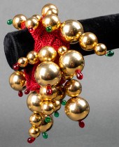 ITALIAN POURED GLASS & BAUBLE