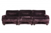 ITALIAN PURPLE VELVET THREE-PI