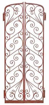 ITALIAN RED PAINTED WROUGHT IR
