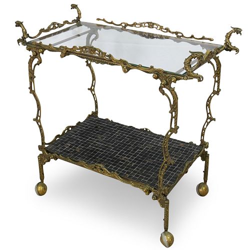 ITALIAN REGENCY BRASS BAR