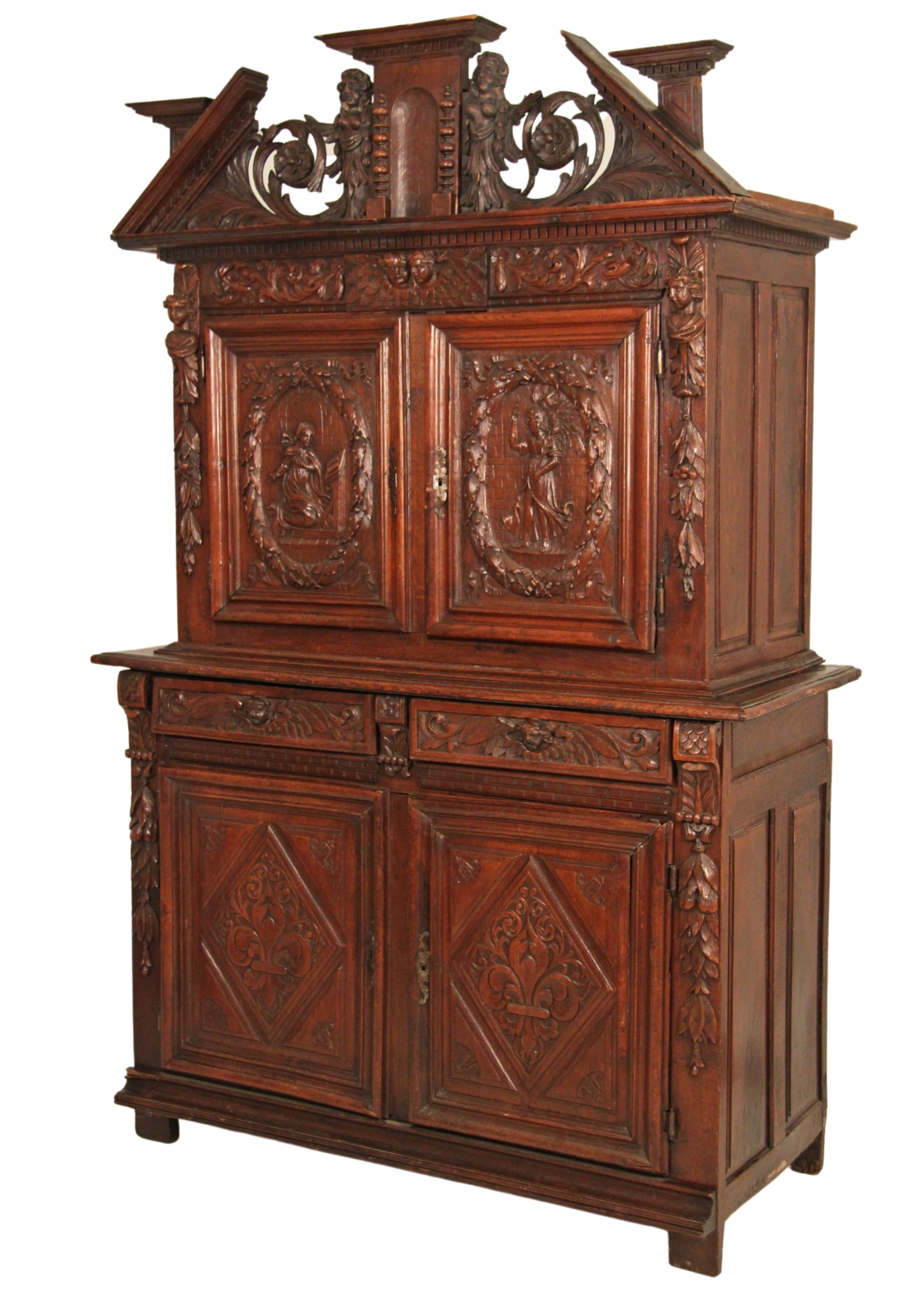 ITALIAN RENAISSANCE CARVED OAK