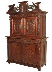 ITALIAN RENAISSANCE CARVED OAK