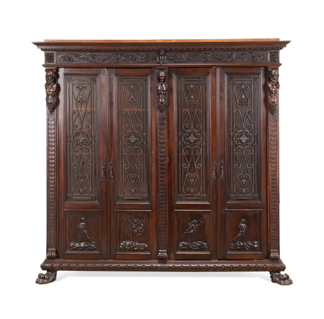 ITALIAN RENAISSANCE STYLE WALNUT