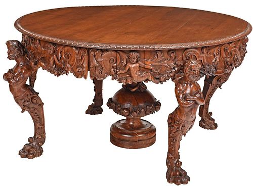 ITALIAN RENAISSANCE STYLE WALNUT
