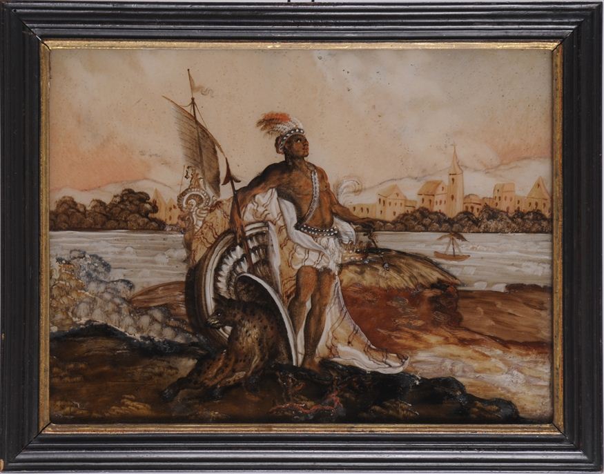 ITALIAN REVERSE PAINTING ON