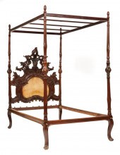 ITALIAN ROCOCO CARVED MAHOGANY