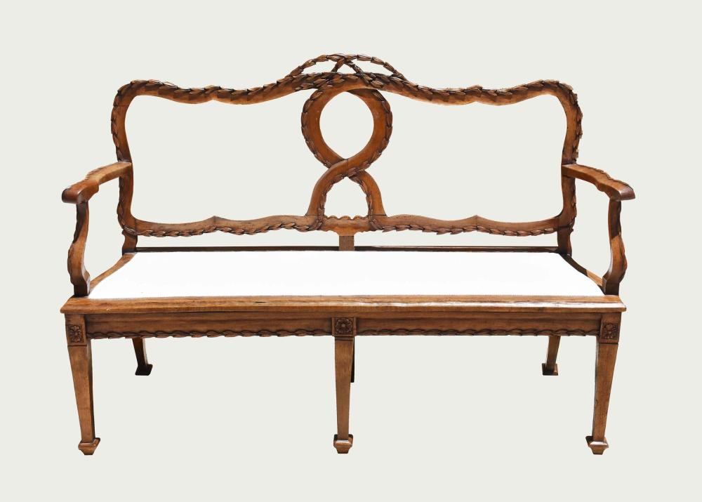 ITALIAN ROCOCO CARVED WALNUT
