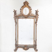 ITALIAN ROCOCO GILTWOOD MIRROR