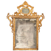 ITALIAN ROCOCO GILTWOOD MIRROR