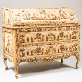 ITALIAN ROCOCO PAINTED AND LAC