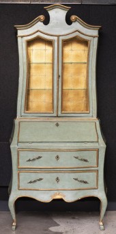 ITALIAN ROCOCO PAINTED SECRETA