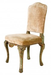 ITALIAN ROCOCO PAINTED WOOD SI