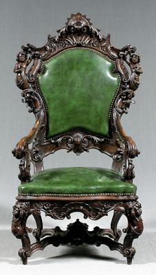 Italian rococo style carved
