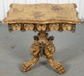 ITALIAN ROCOCO STYLE GILTWOOD