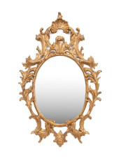 ITALIAN ROCOCO STYLE OVAL GILT