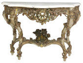 ITALIAN ROCOCO STYLE PAINTED &