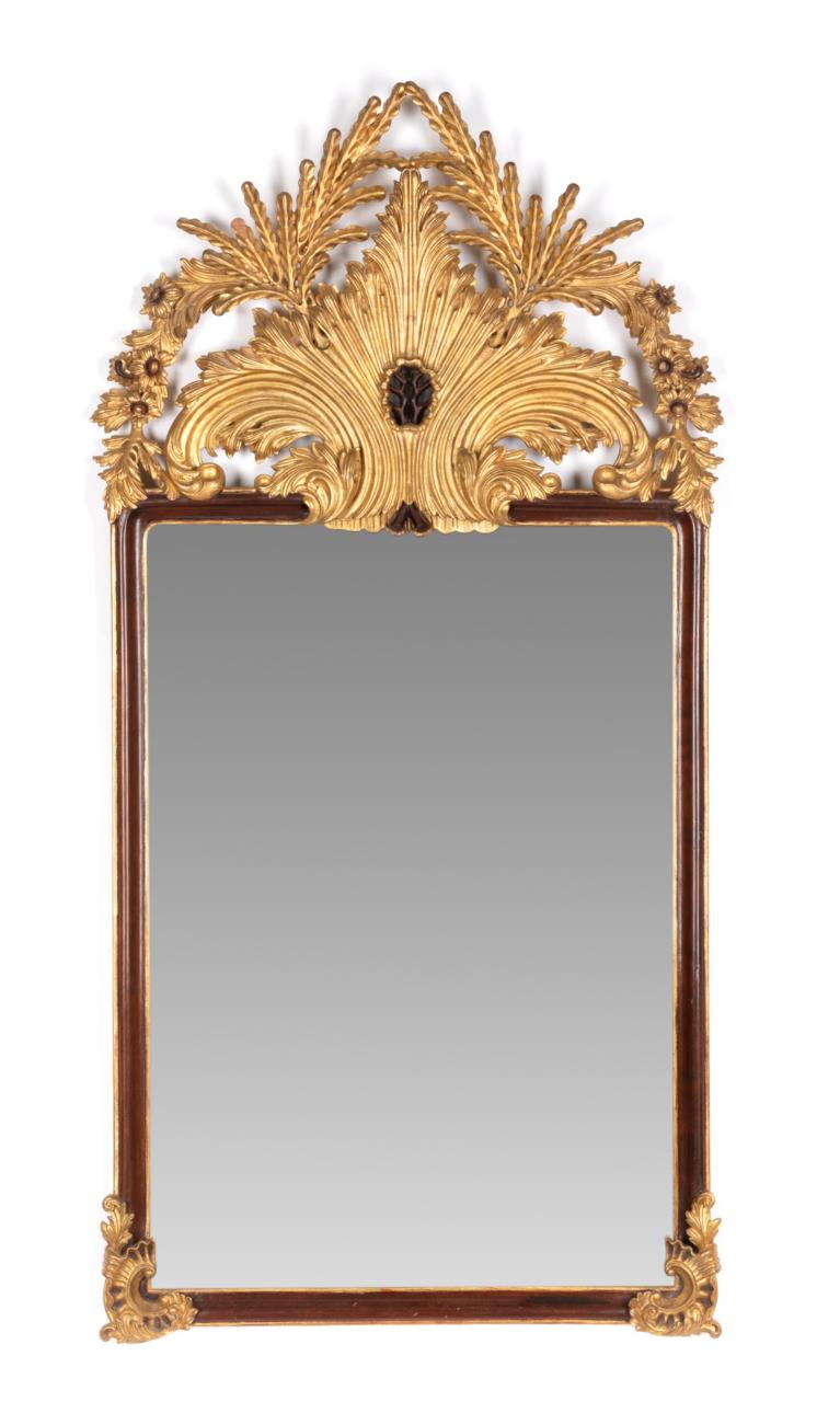 ITALIAN ROCOCO STYLE PARCEL GILT