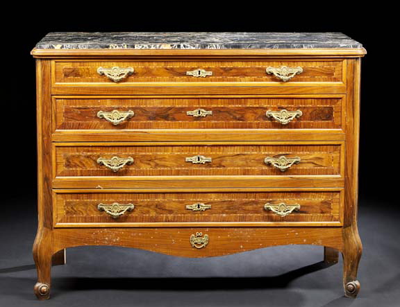 Italian Rosewood and Marble-Top