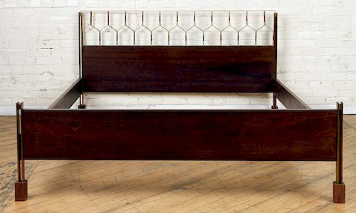 ITALIAN ROSEWOOD BRONZE QUEEN