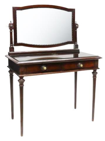 ITALIAN ROSEWOOD MIRRORED VANITY