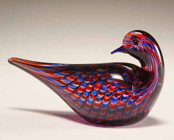 Italian Rosotto blue and red art