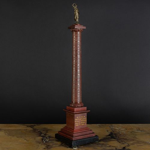 ITALIAN ROUGE ROYAL MARBLE MODEL OF