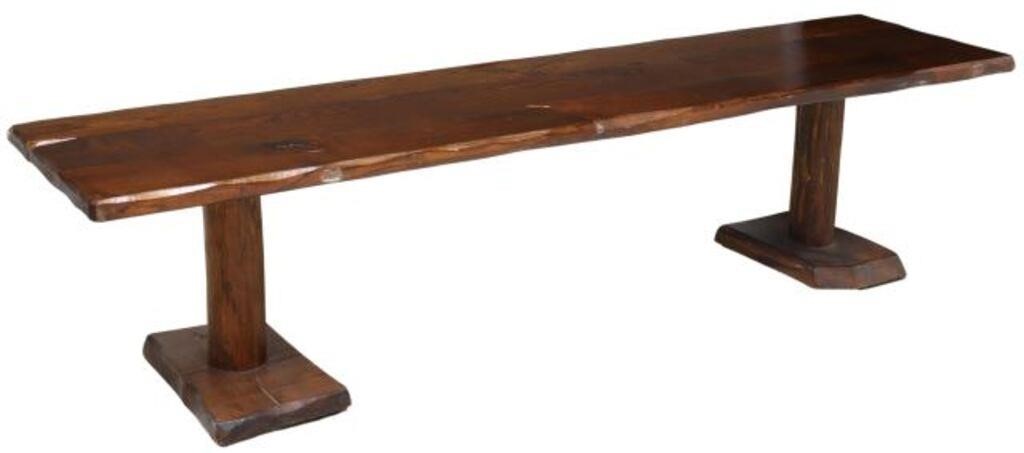 ITALIAN RUSTIC DESIGNER PINE BENCH,