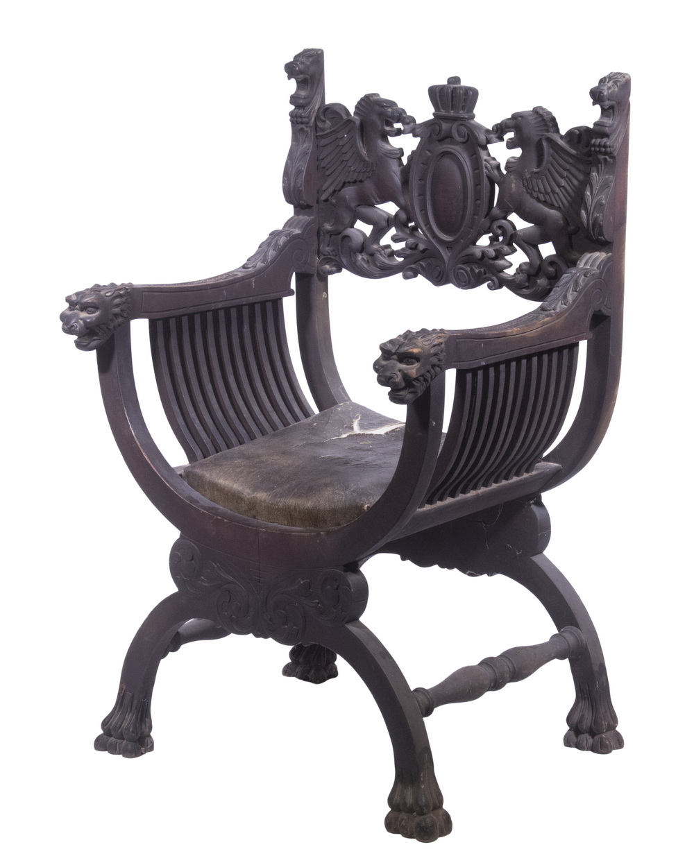 ITALIAN SAVONAROLA ARMCHAIR