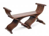 ITALIAN SAVONAROLA BENCH 19TH