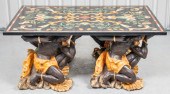 ITALIAN SCAGLIOLA TABLE WITH B