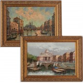 ITALIAN SCHOOL, (2) PAINTINGS