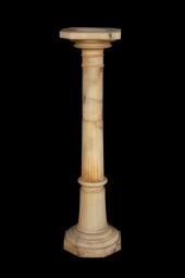ITALIAN SCHOOL ALABASTER COLUM
