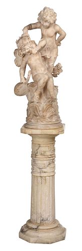 ITALIAN SCHOOL ALABASTER SCULPTURE,