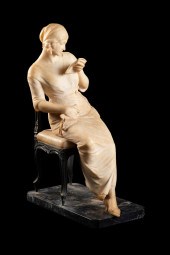 ITALIAN SCHOOL ALABASTER SCULP