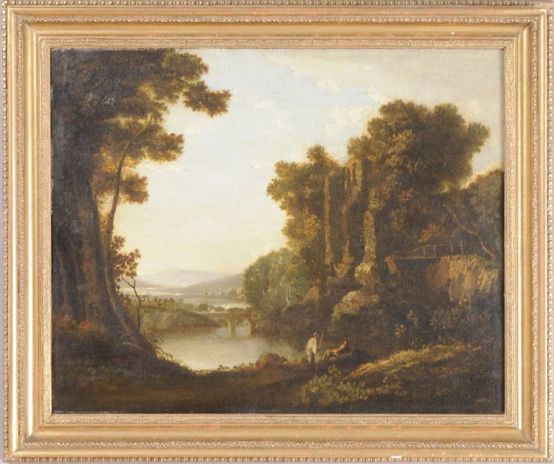 ITALIAN SCHOOL: CAPRICCIO Oil on