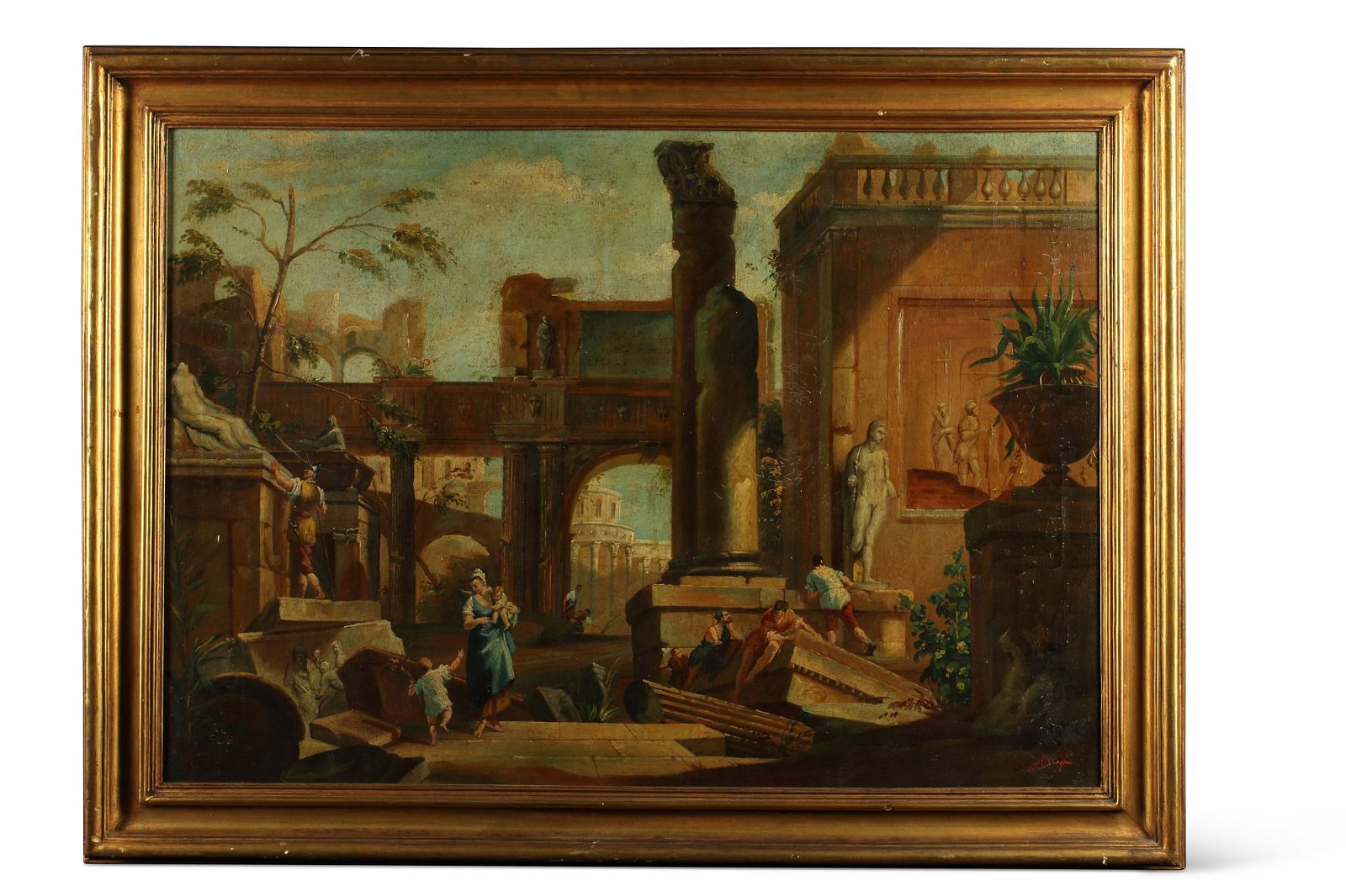 ITALIAN SCHOOL, CAPRICCIO VIEW WITH