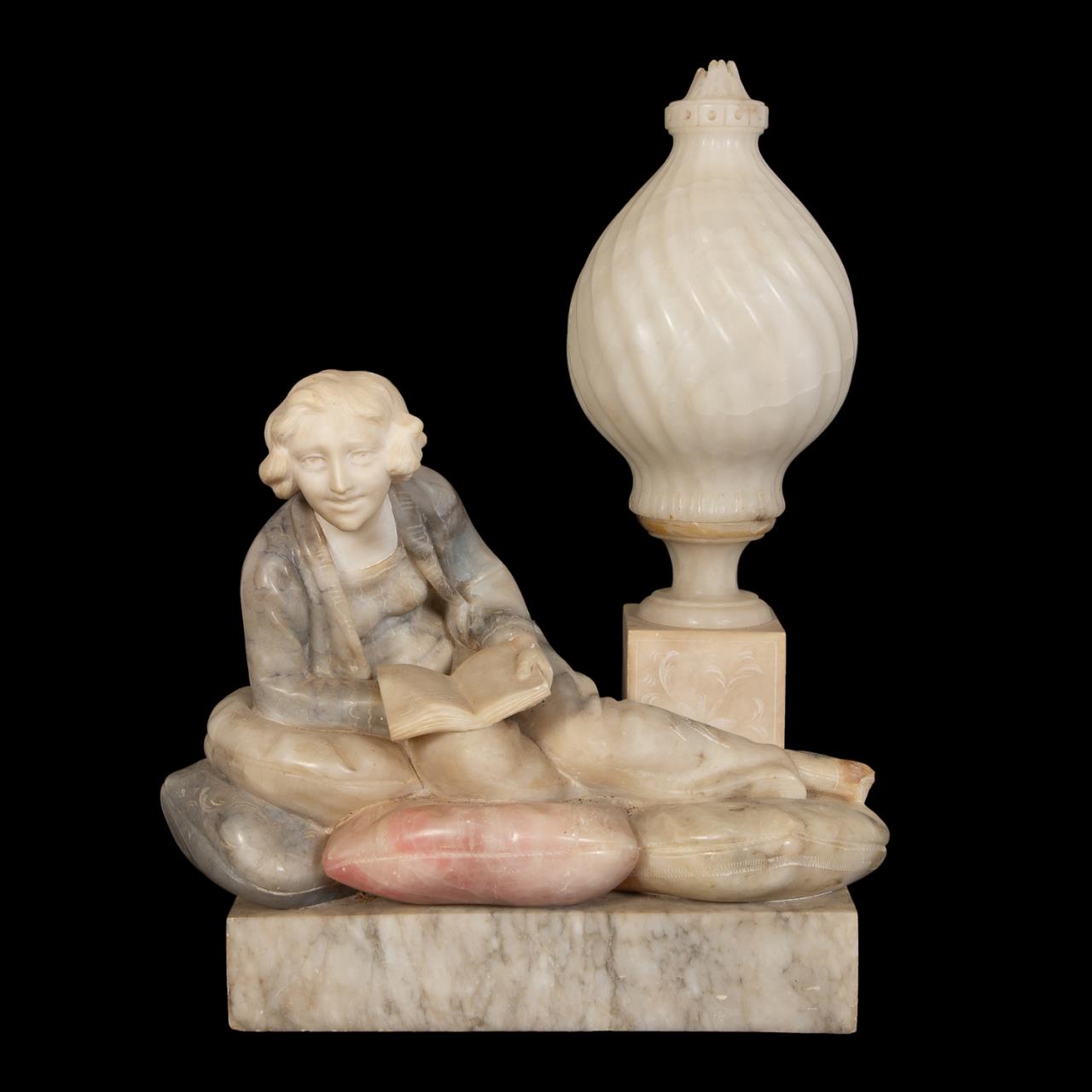 ITALIAN SCHOOL CARVED ALABASTER